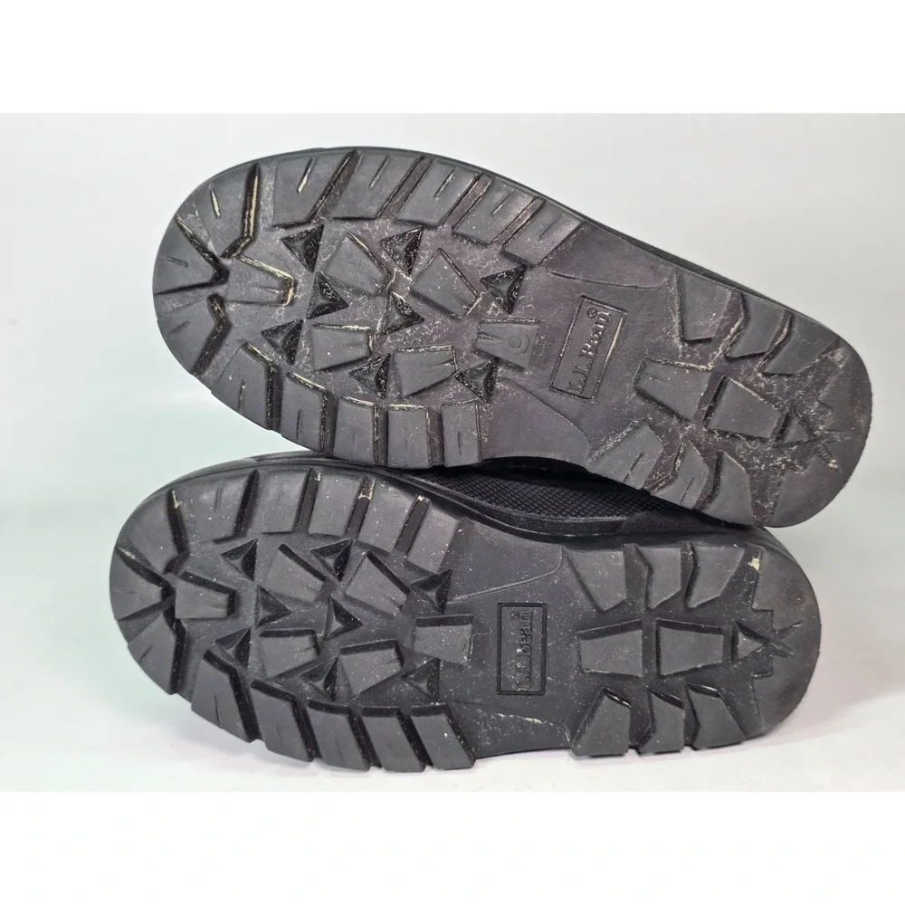 LL‎ Bean Northwoods Kids Winter Snow Boots Size 12 Navy Blue Black Boys Shoes